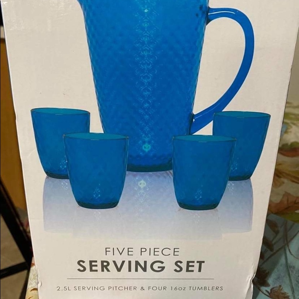 Never been used or opened in its original box five price set.